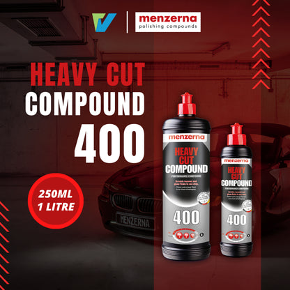 MENZERNA Heavy Cut Compound 400 高级抛光剂 (250ml & 1 Litre) Made in Germany