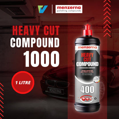 MENZERNA Heavy Cut Compound 1000 适配抛光盘的粗抛剂 (250ml & 1 Litre) Made in Germany