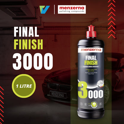 MENZERNA Final Finish 3000 经典高亮度镜面处理抛光剂 (250ml & 1 Litre) Made in Germany