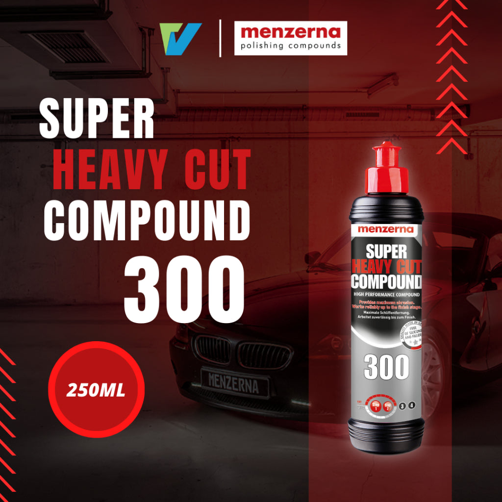 MENZERNA Super Heavy Cut Compound 300 终极打磨抛光剂 (250ml & 1 Litre) Made in Germany