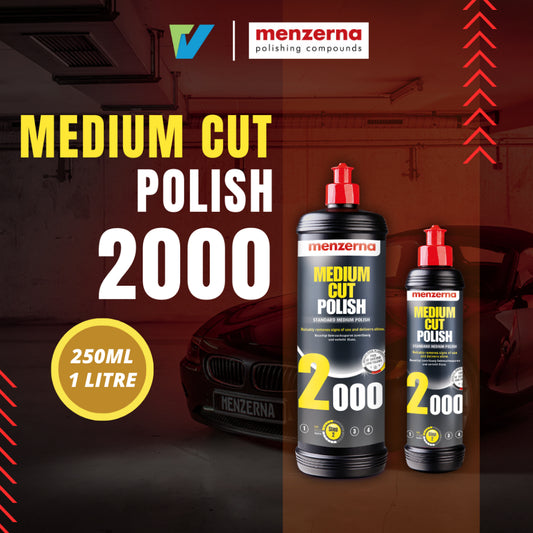 MENZERNA Medium Cut Polish 2000 经典强力中抛剂(250ml & 1 Litre) Made in Germany