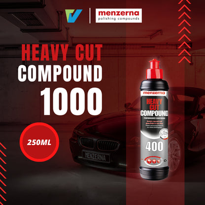 MENZERNA Heavy Cut Compound 1000 适配抛光盘的粗抛剂 (250ml & 1 Litre) Made in Germany