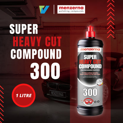 MENZERNA Super Heavy Cut Compound 300 终极打磨抛光剂 (250ml & 1 Litre) Made in Germany