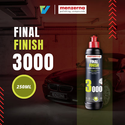 MENZERNA Final Finish 3000 经典高亮度镜面处理抛光剂 (250ml & 1 Litre) Made in Germany