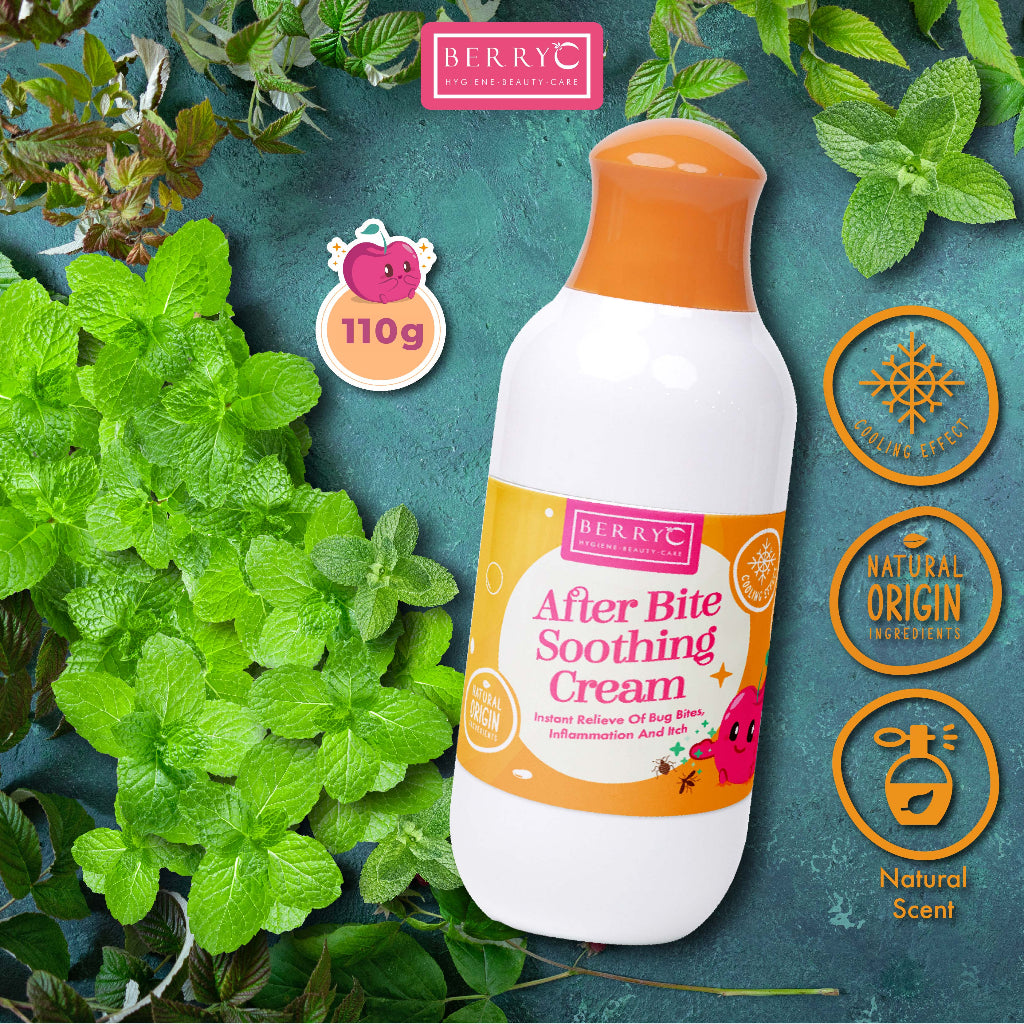 BERRYC After Bite Soothing Cream (110g) Instant relief of bug bites, inflammation and itch