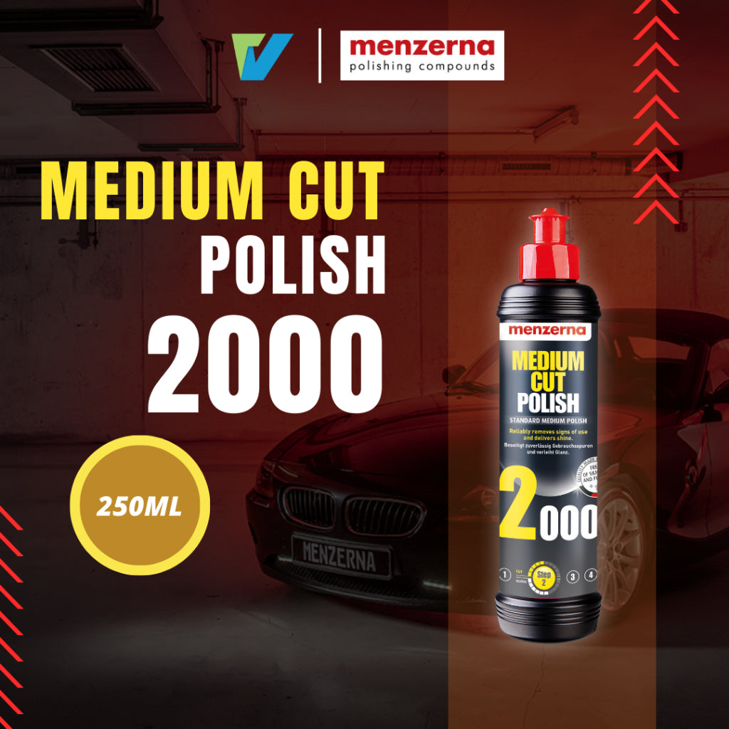 MENZERNA Medium Cut Polish 2000 经典强力中抛剂(250ml & 1 Litre) Made in Germany