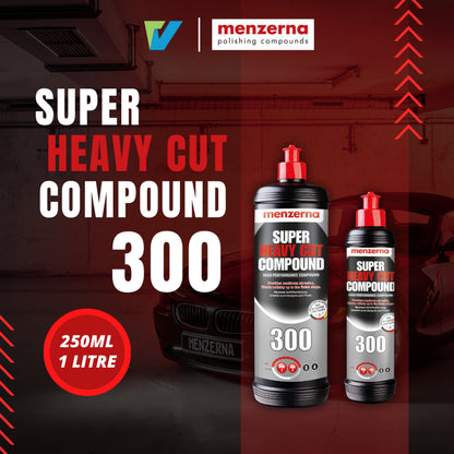 MENZERNA Super Heavy Cut Compound 300 终极打磨抛光剂 (250ml & 1 Litre) Made in Germany