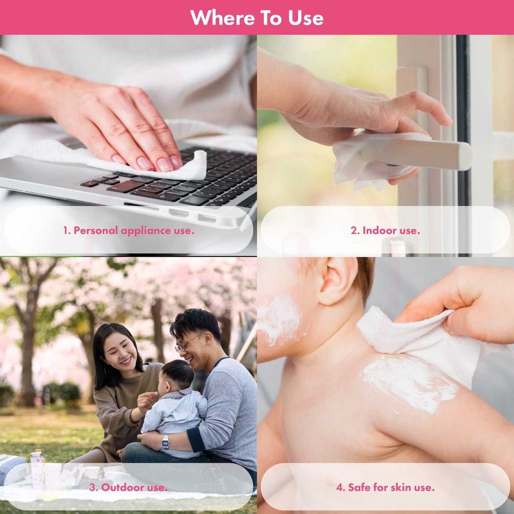 保湿消毒 · 湿纸巾 Antibacterial Wipes Tissue Baby Wipes (30 Pcs)