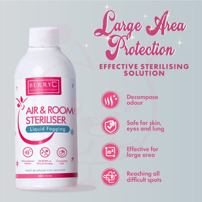 BERRYC Fogging Disinfectant Sterilizer Liquid (300ml) 喷雾机消毒液