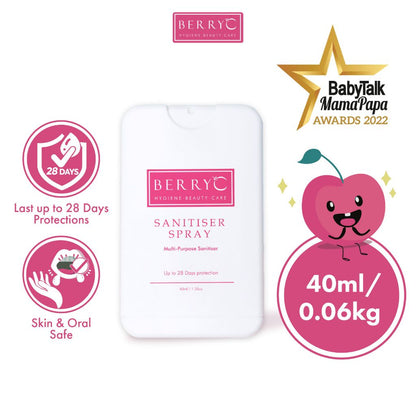 BerryC Sanitizer Spray Pocket 28 days protection (40ml) 消毒液